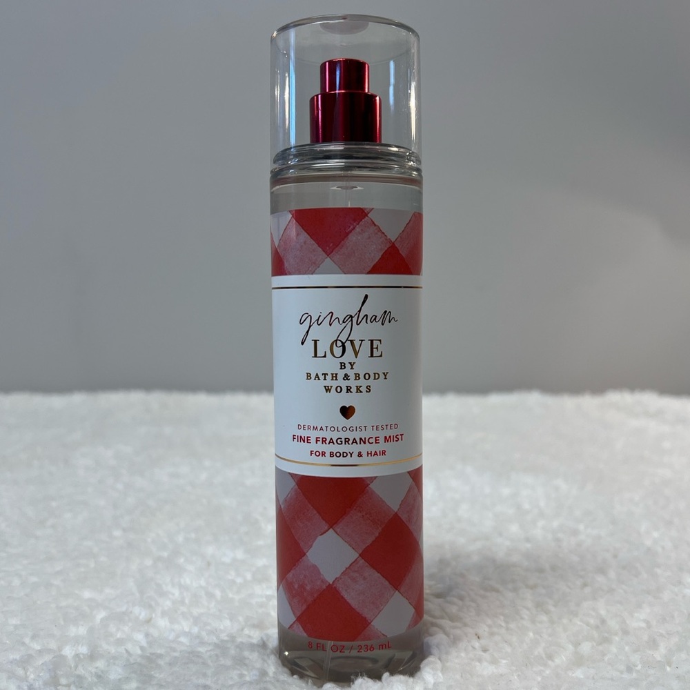 ☀️2/$26 Bath & Body Works "Gingham Love" Fine Fragrance Mist 8 Fl. Oz.